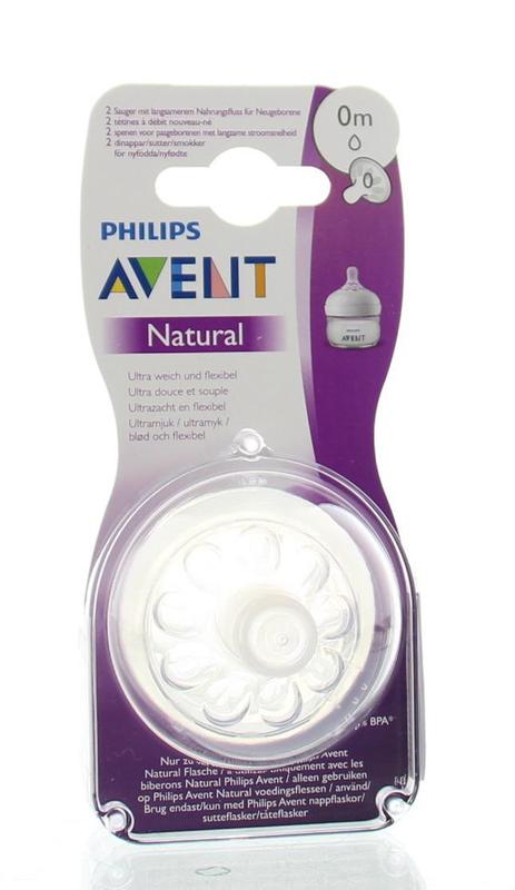Avent Natural newborn soft flow voedingsspeen 1 druppel