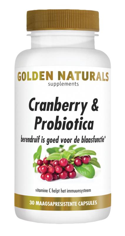 Golden Naturals Cranberry & Microbiotica 30 vcaps