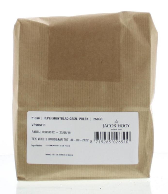 HOOY Pepermuntblad gesneden polen 250 gram