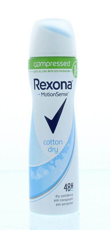 Rexona Deodorant spray compressed dry cotton
