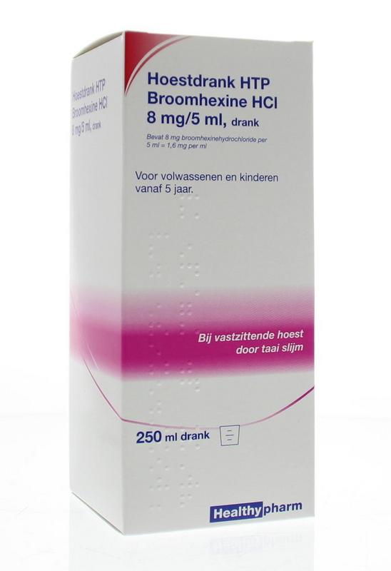 Healthypharm Broomhexine hoestdrank 8 mg