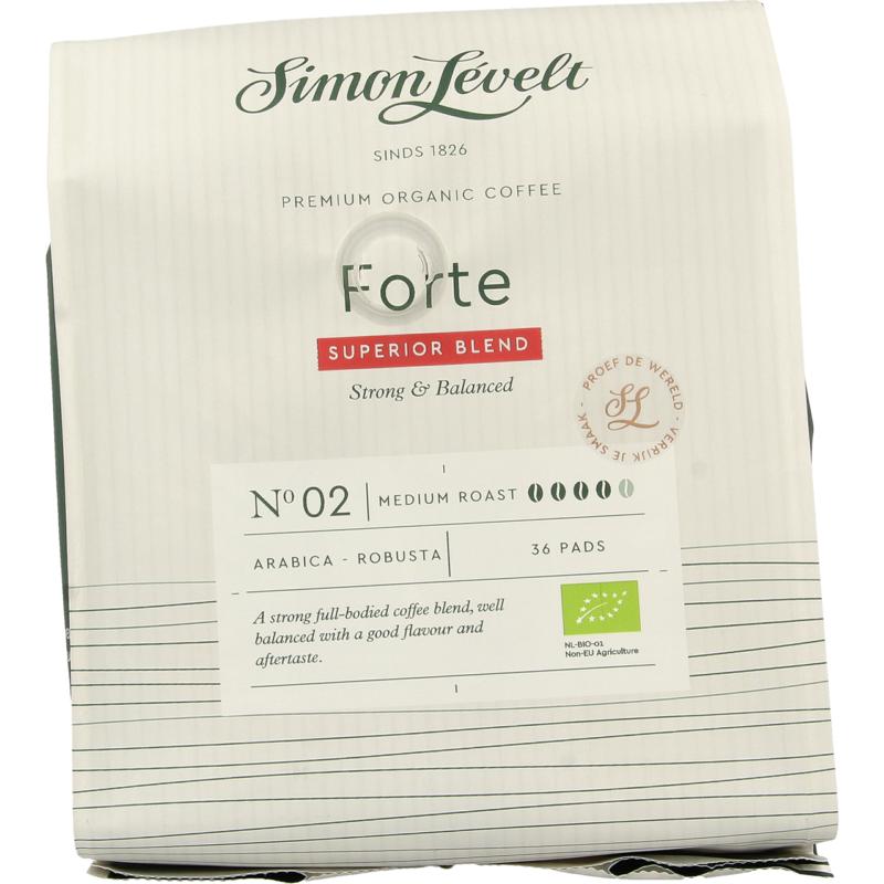 Simon Levelt Cafe pads forte superior blend