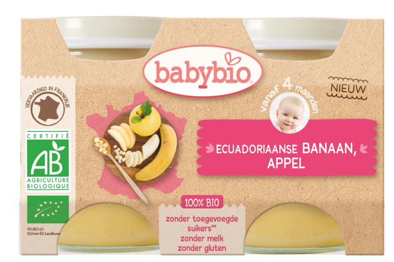 Babybio Dessert appel banaan 130 gram