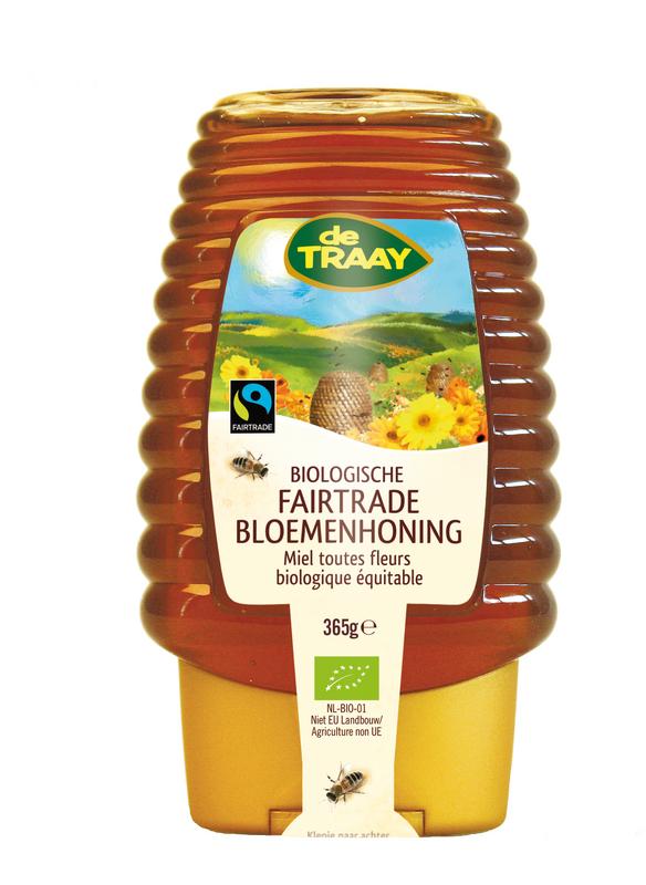 Traay Bloemenhoning knijpfles Fairtrade
