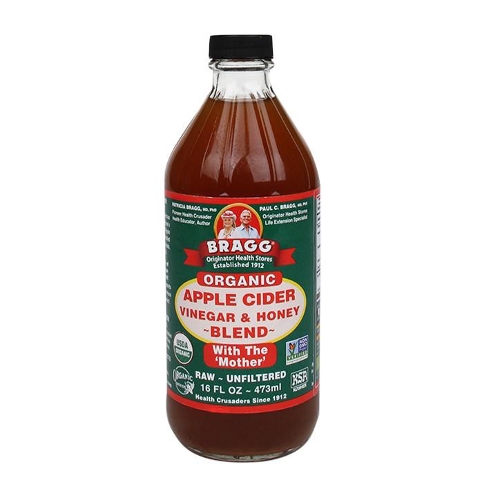 Bragg Appelazijn honey blend, 473 ML