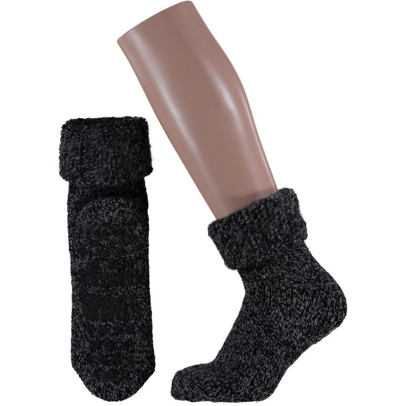 Apollo Slofsok anti slip unisex zwart 35-38